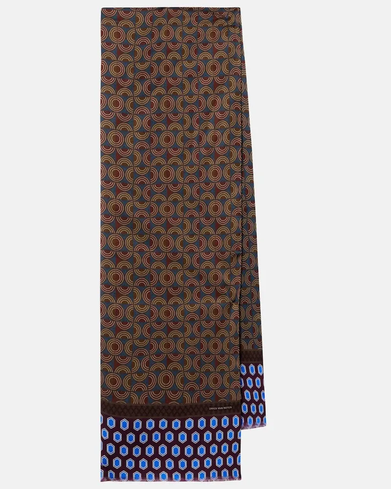 Dries van Noten Bedrucktes Tuch Braun