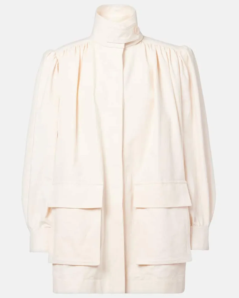 Chloé Chloé Jacke aus Baumwoll-Canvas Weiß
