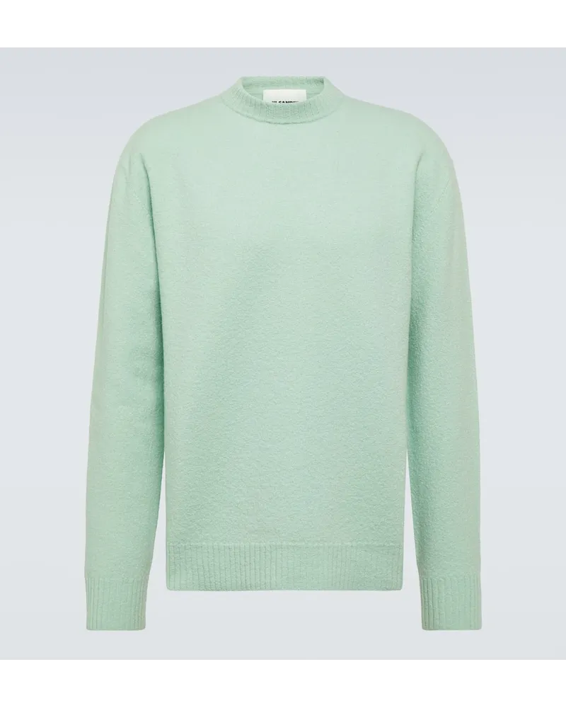 Jil Sander Pullover aus Wolle Gruen