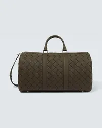 Bottega Veneta Weekender Intrecciato aus Leder Braun