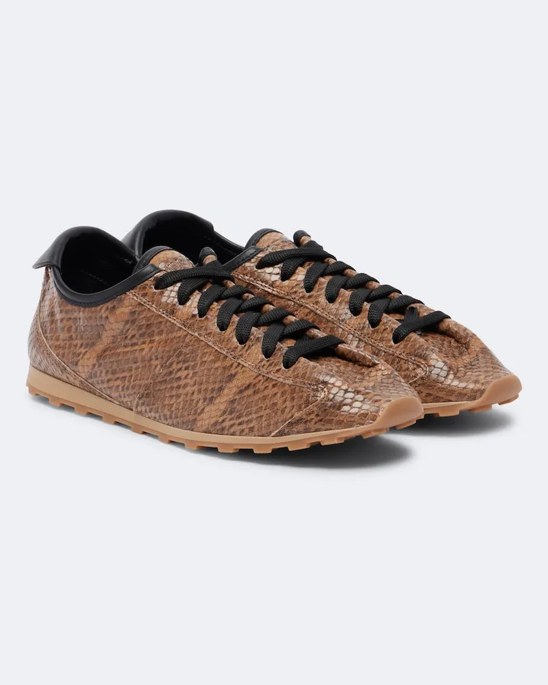 Jacquemus Sneakers Tennis aus Leder Braun