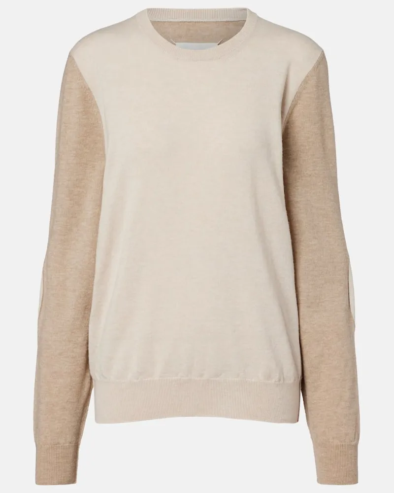 Maison Margiela Pullover aus Wolle Beige