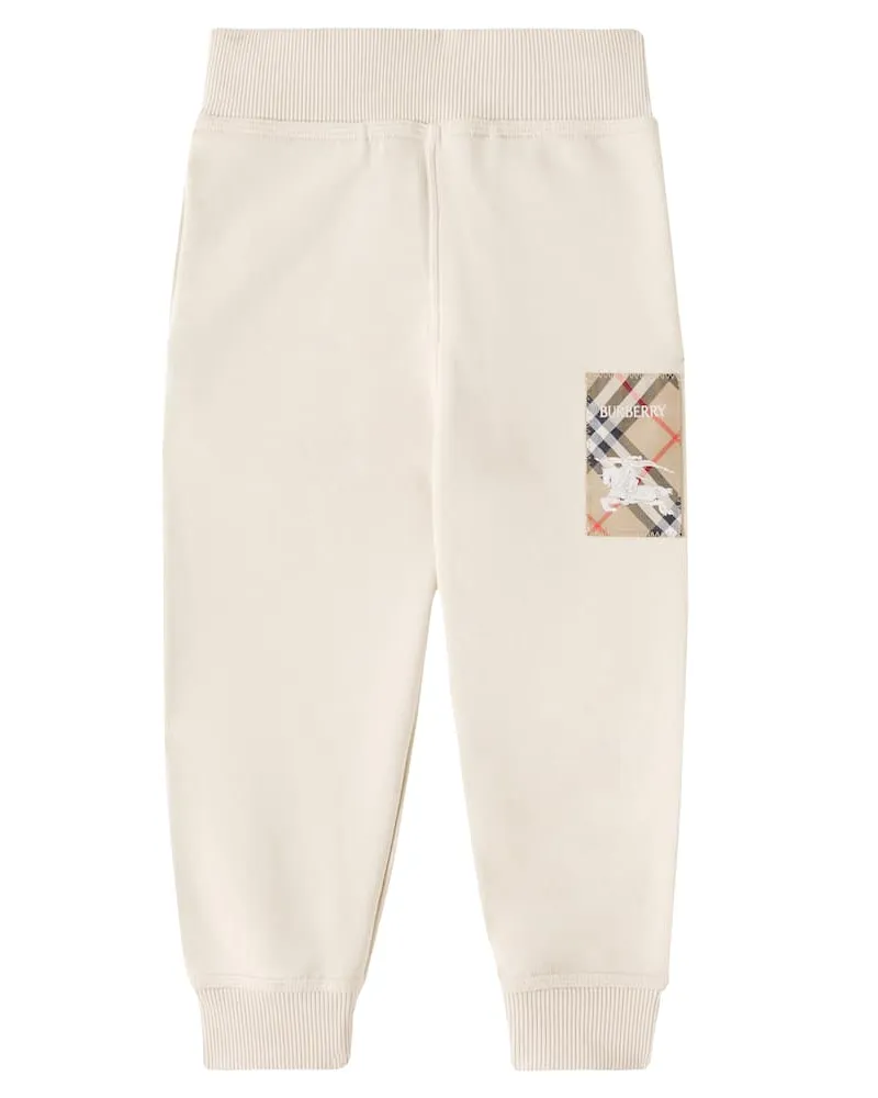 Burberry Jogginghose aus Baumwoll-Jersey Weiß