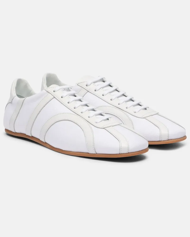 Totême Sneakers mit Leder Weiß