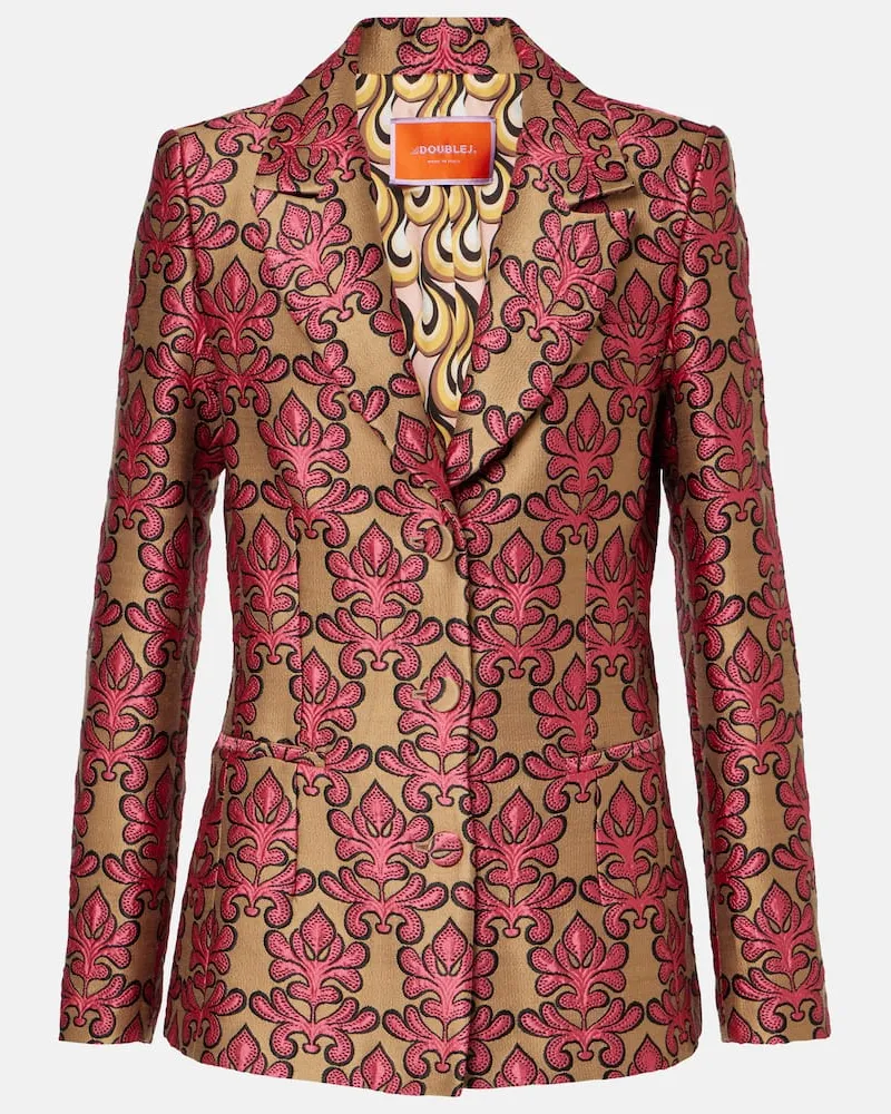 La DoubleJ Blazer 24/7 aus Baumwoll-Jacquard Multicolor
