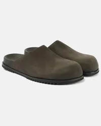 Rick Owens Slippers Granola aus Leder Braun