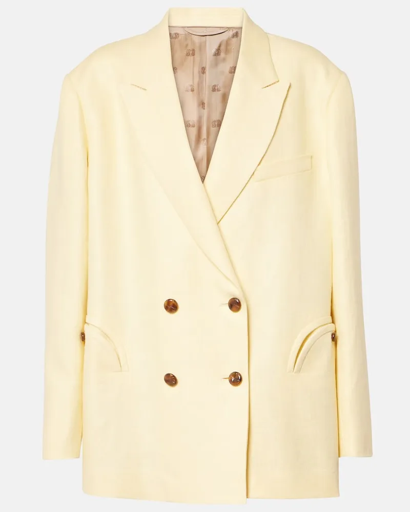 Blazé Milano Blazé Milano Blazer Clarity Nightbreak aus Leinen Neutral