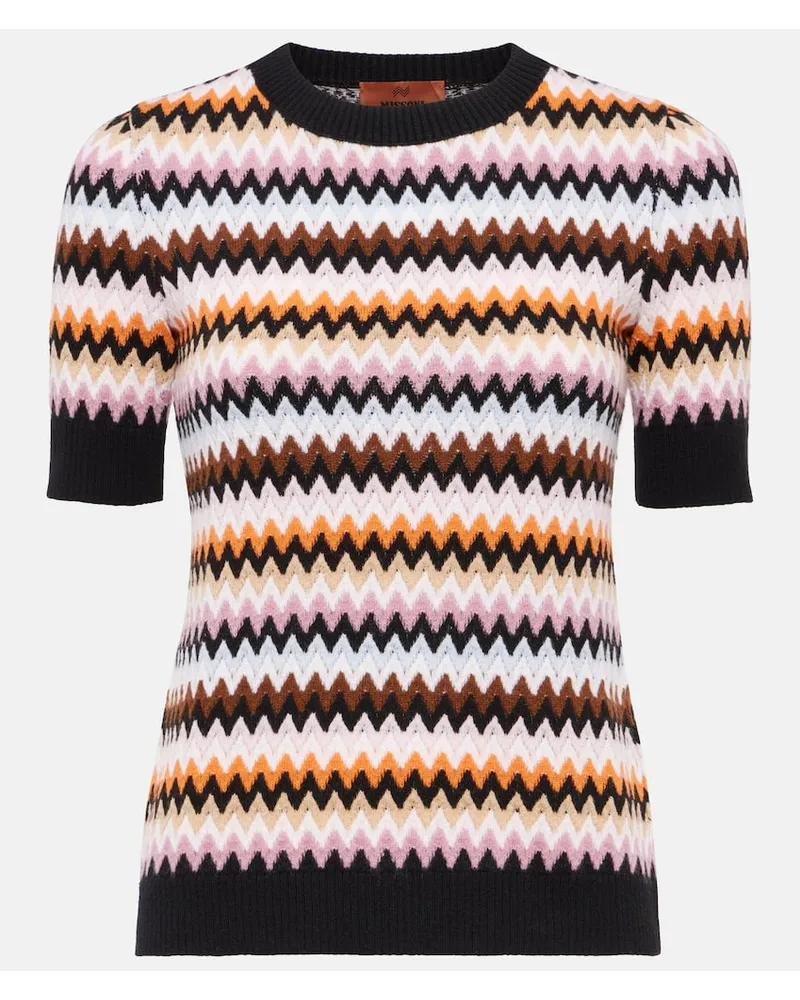 Missoni Top aus Wolle Multicolor