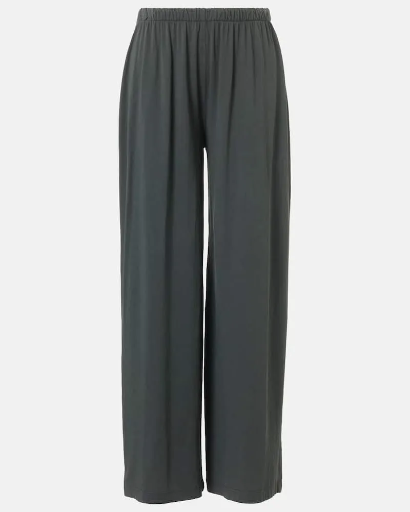 The Row Weite Hose Ukira aus Baumwoll-Jersey Grau
