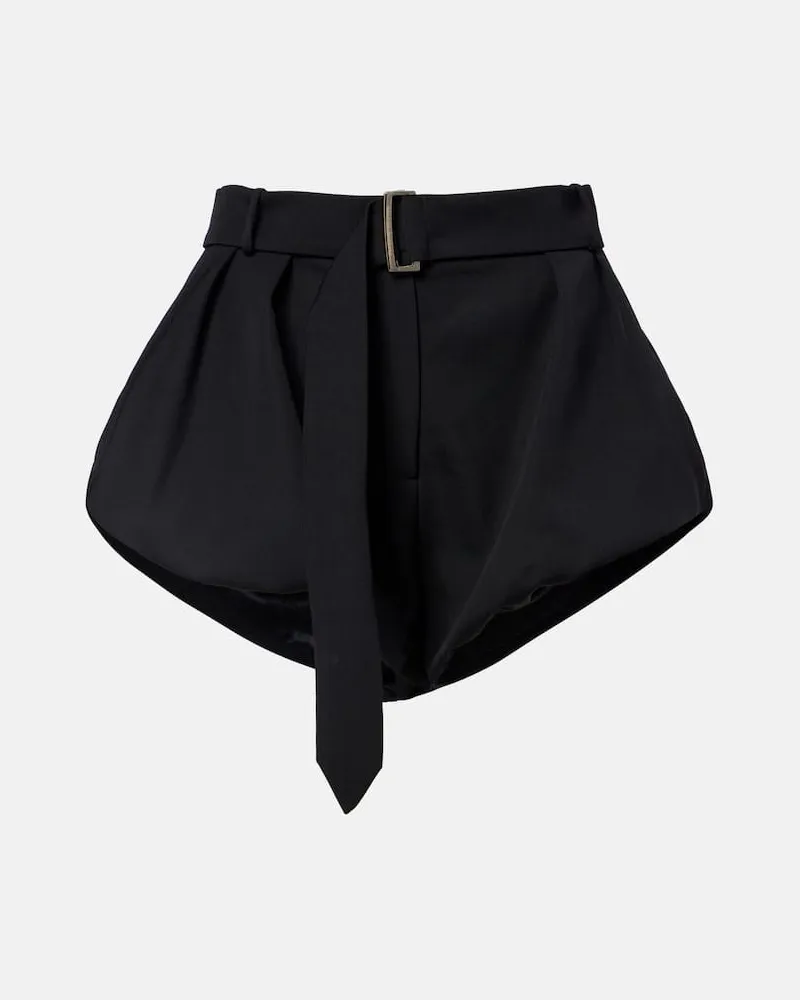 Magda Butrym Shorts aus Wolle Schwarz