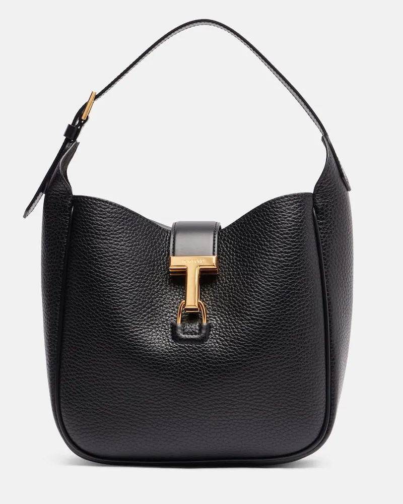 Tom Ford Tote Bag Monarch Small aus Leder Schwarz