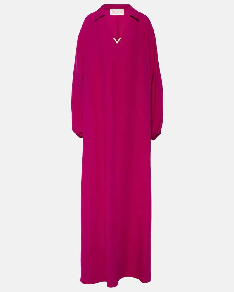Valentino Garavani Robe VGold aus Cady Couture Rosa