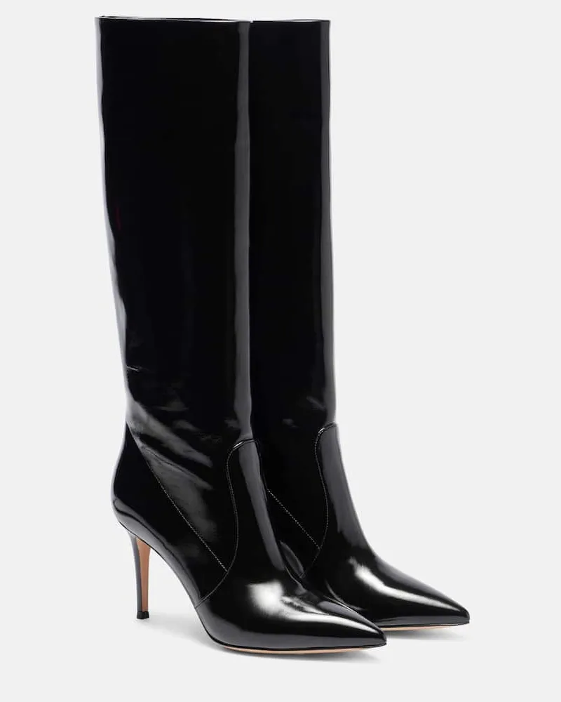 Gianvito Rossi Stiefel Hansen aus Leder Schwarz