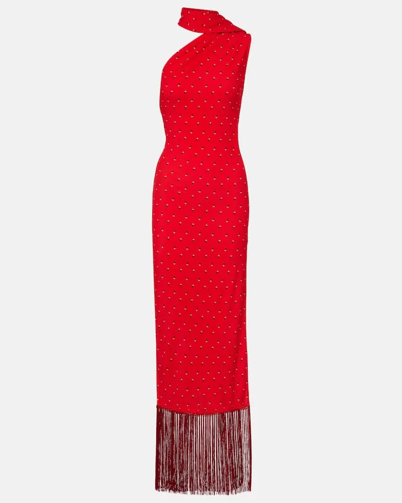 Acne Studios Maxikleid Dassy Rot