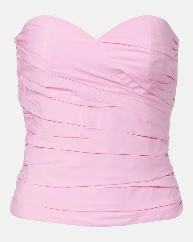 Adriana Degreas Top Opulence aus Baumwolle Pink