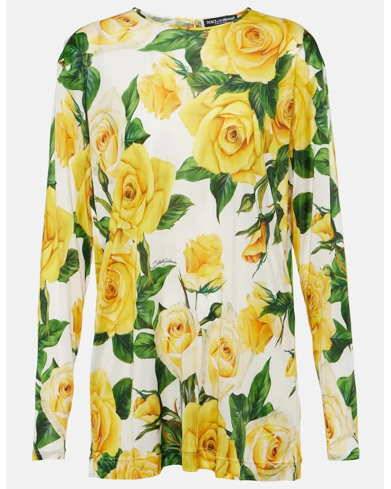 Dolce & Gabbana Bedrucktes Top Multicolor