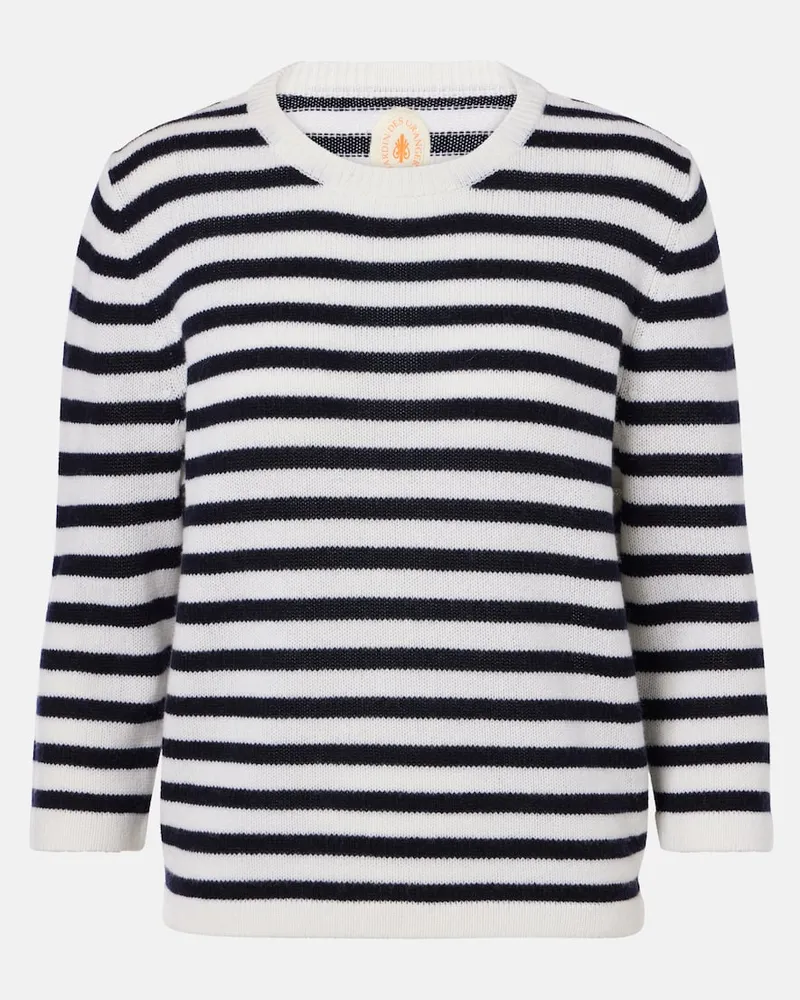 Jardin des Orangers Pullover aus Wolle und Kaschmir Weiß