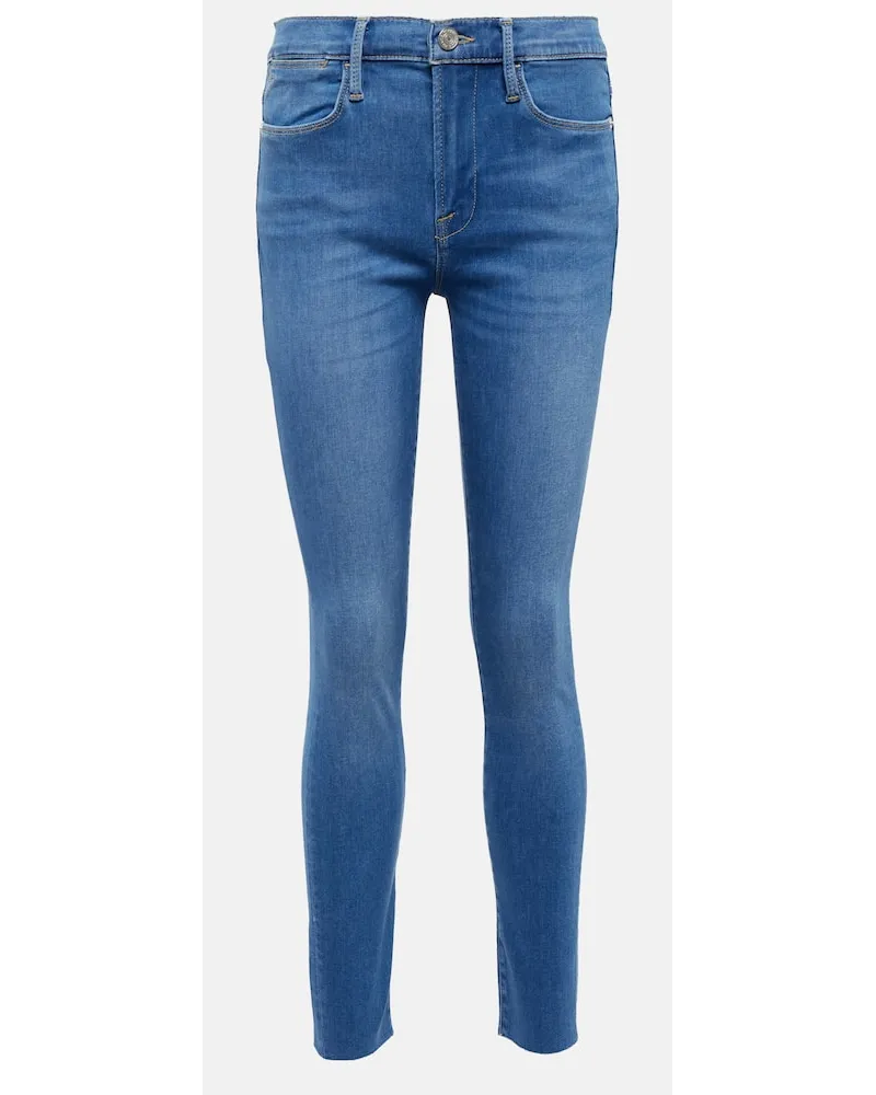 Frame Denim Jeans Le High Skinny Raw After Blau