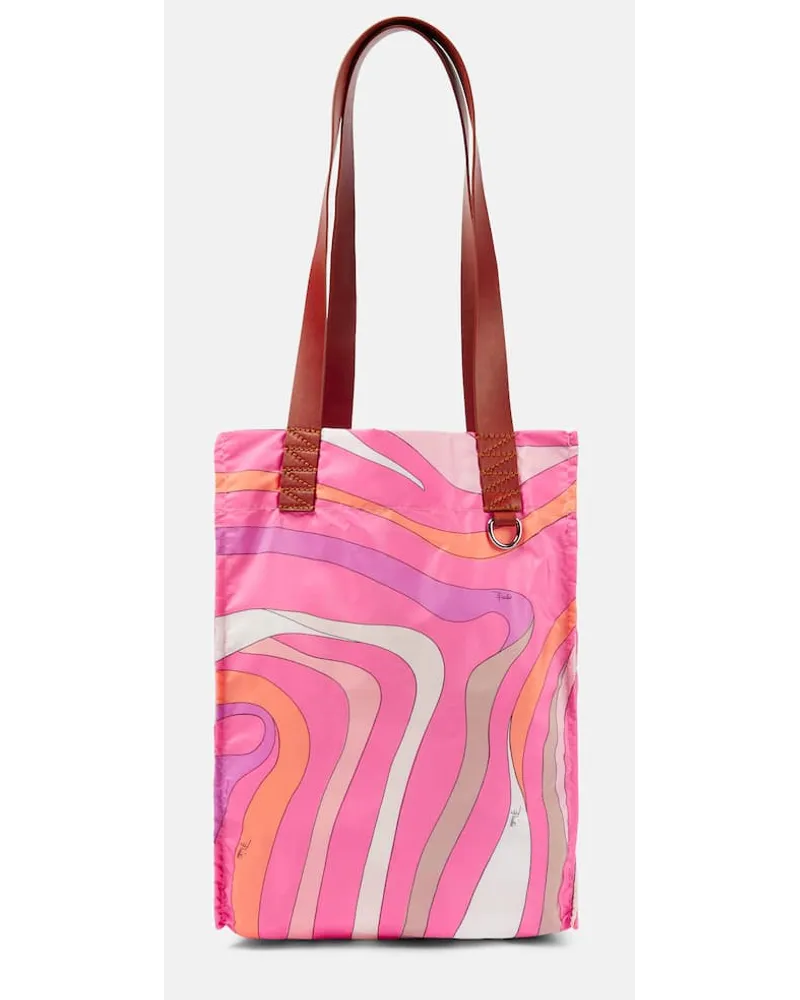 Emilio Pucci Bedruckte Tote Pink