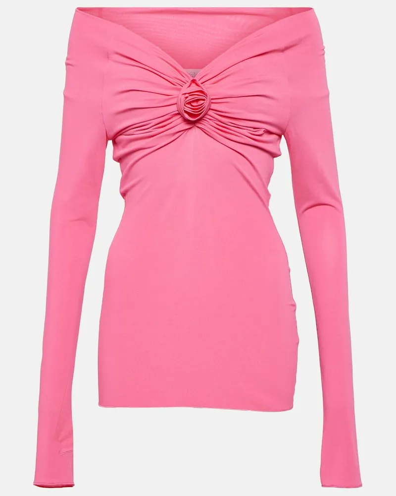 Blumarine Top aus Jersey Rosa