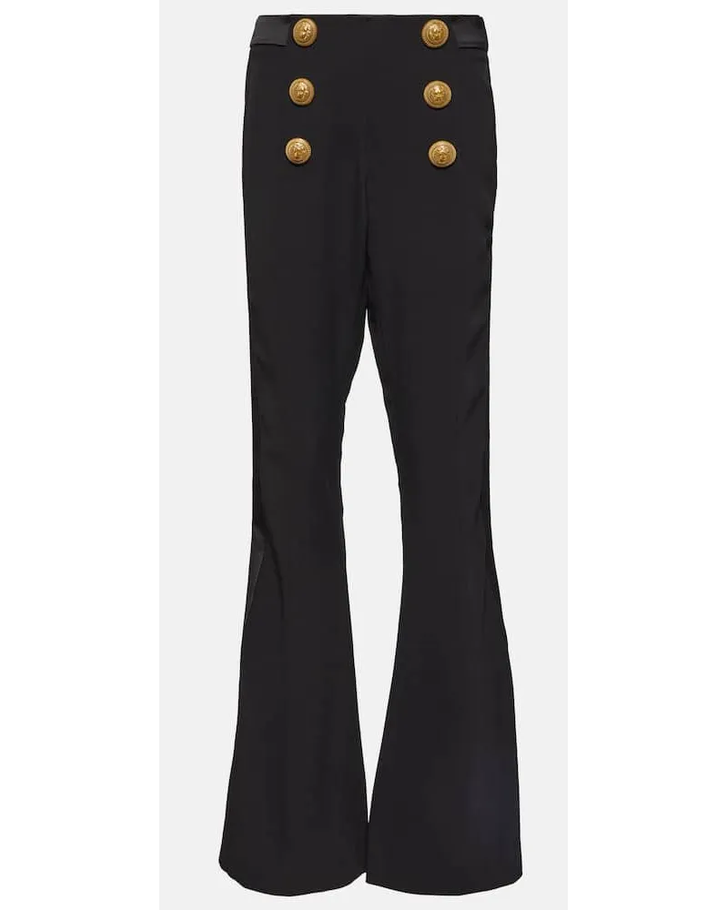 Balmain Low-Rise-Hose Schwarz
