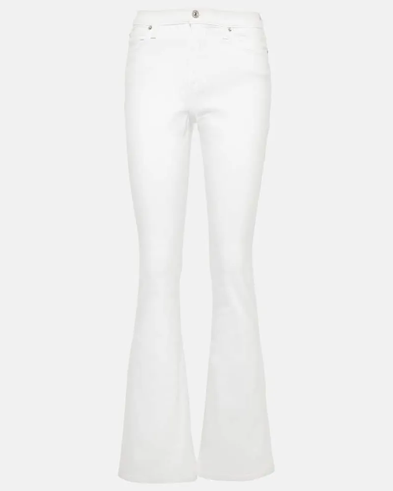 7 for all mankind High-Rise Flared Jeans Ali Weiß