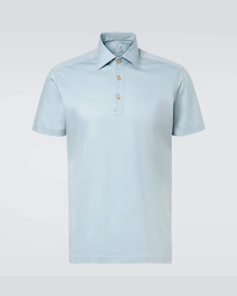 Kiton Polohemd aus Baumwolle Blau