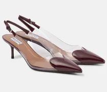 Alaïa Slingback-Pumps Le Cœur mit Lackleder