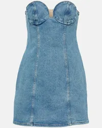 Magda Butrym Minikleid aus Denim Blau