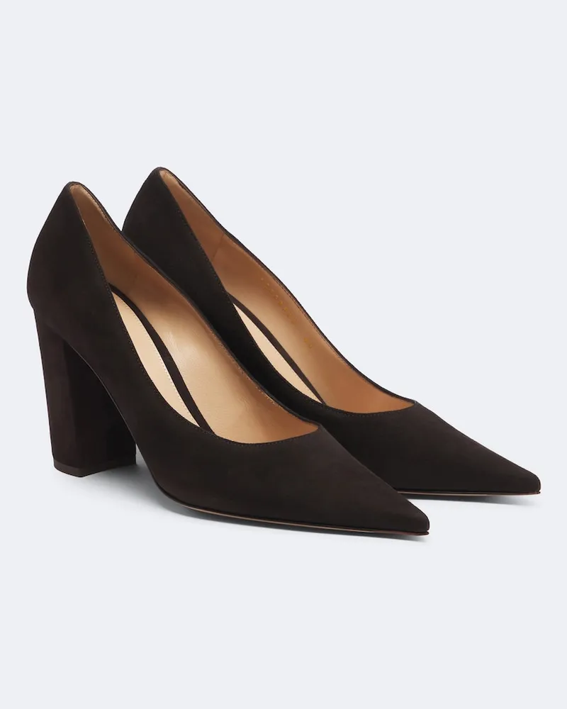 Gianvito Rossi Pumps Piper aus Veloursleder Braun
