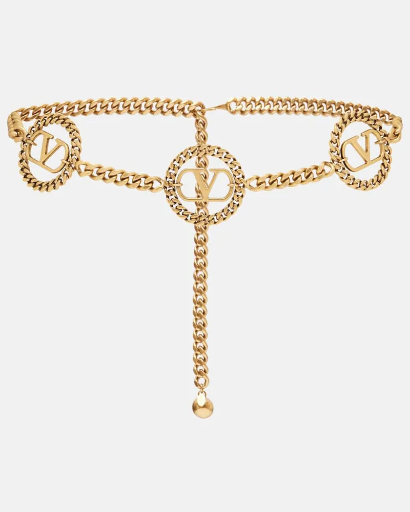 Valentino Garavani Kettengürtel VLogo Gold