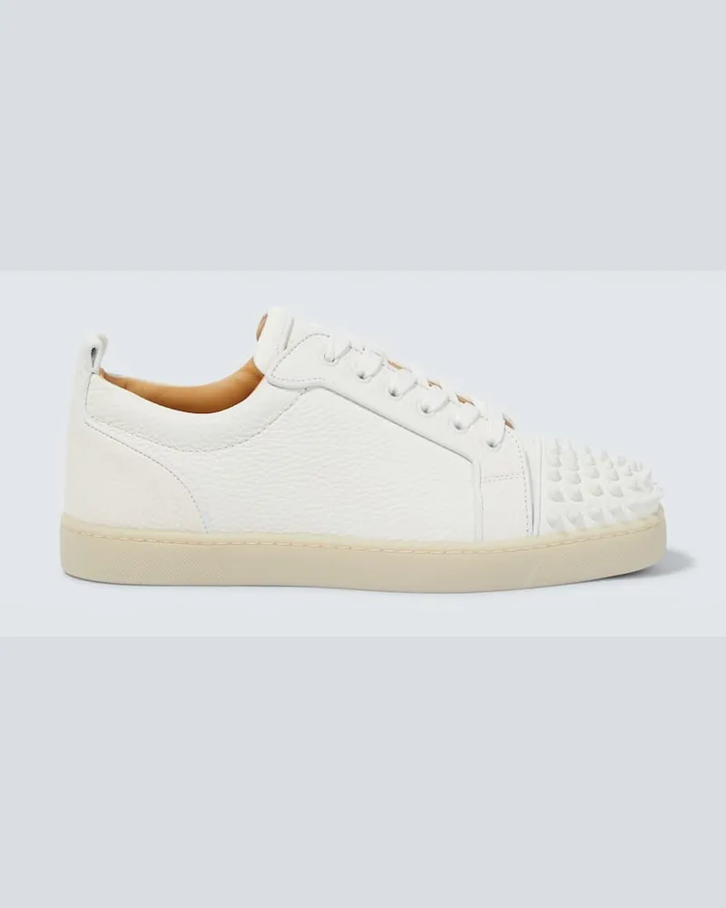 Christian Louboutin Sneakers Louis Junior Spikes aus Leder Weiß