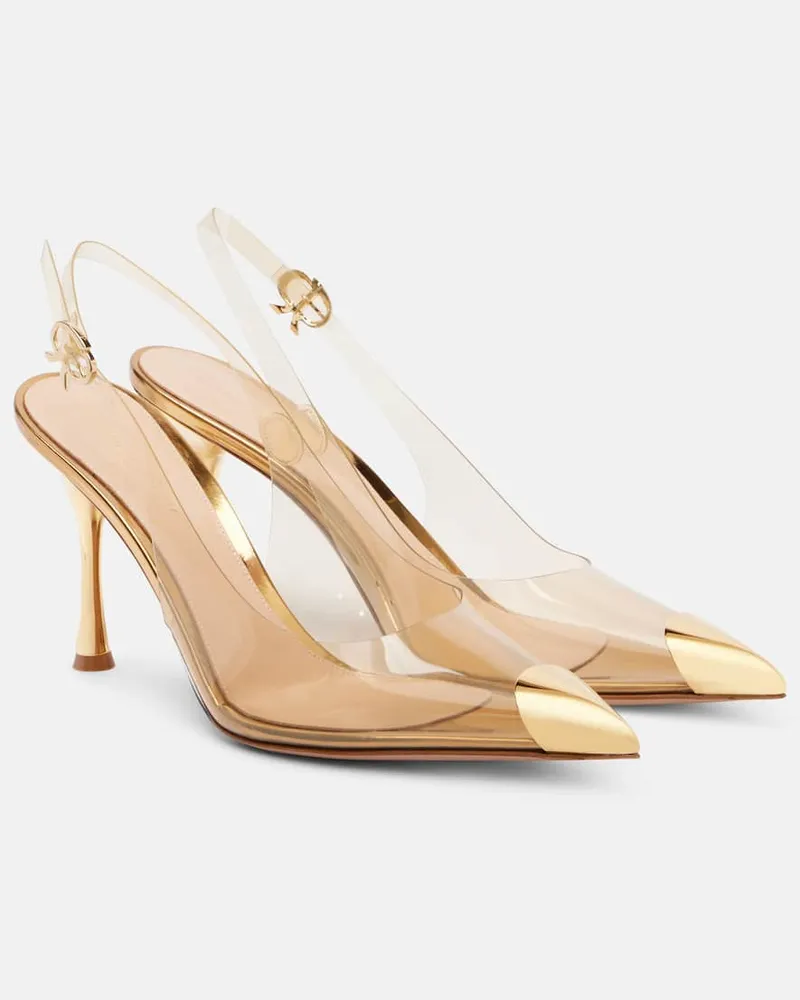 Gianvito Rossi Slingback-Pumps Diana 85 Gold