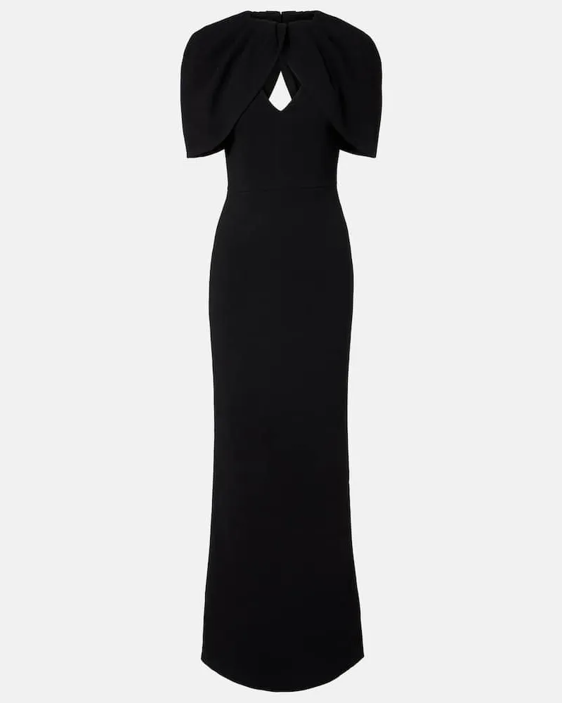 Rebecca Vallance Robe Cameron aus Crêpe Schwarz