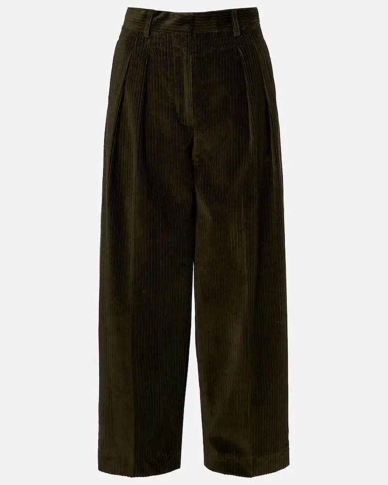 Altuzarra Hose Dash aus Baumwoll-Cord Grün