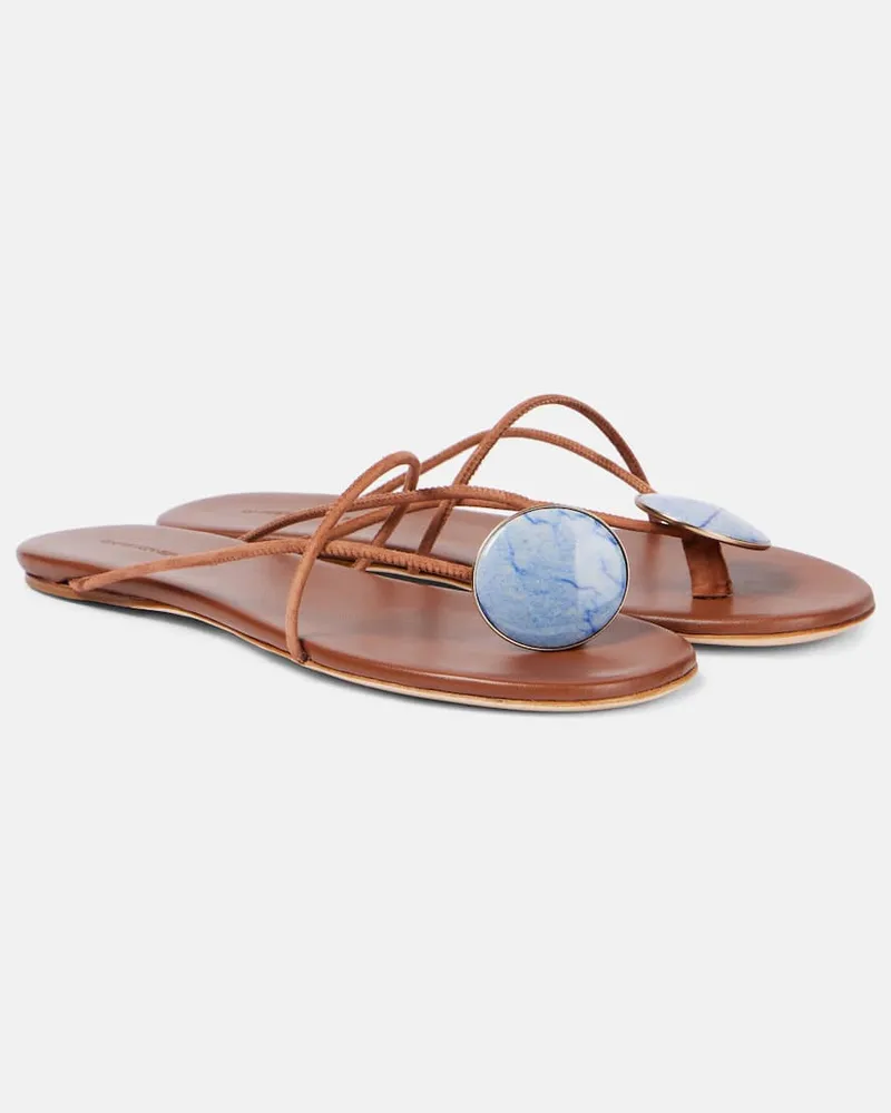 Christopher Esber Verzierte Sandalen Doma Braun
