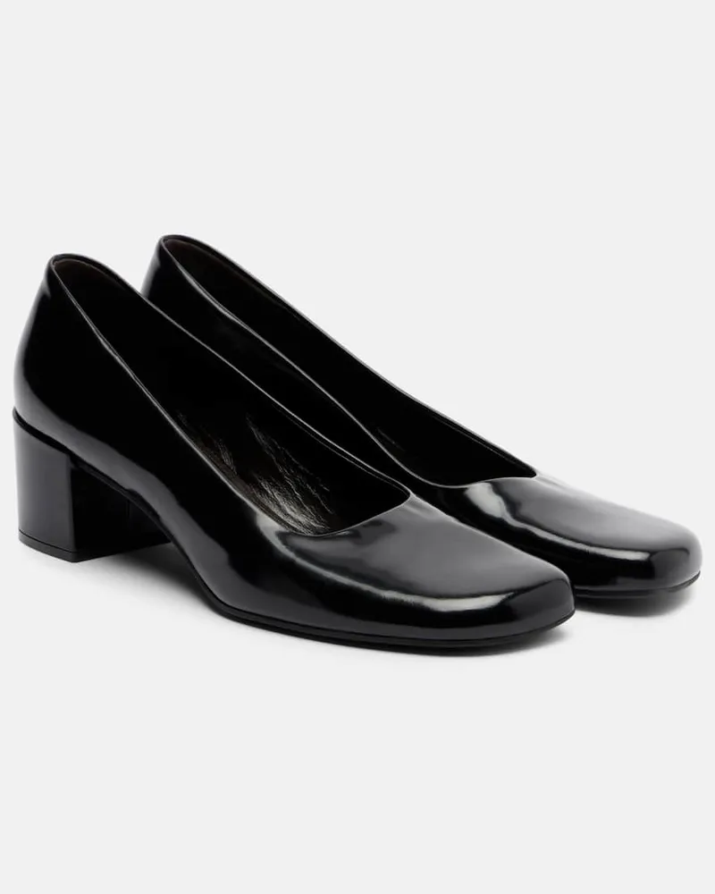 The Row Pumps Penelope aus Lackleder Schwarz