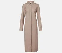 Hemdblusenkleid Pallino aus einem Kaschmirgemisch
