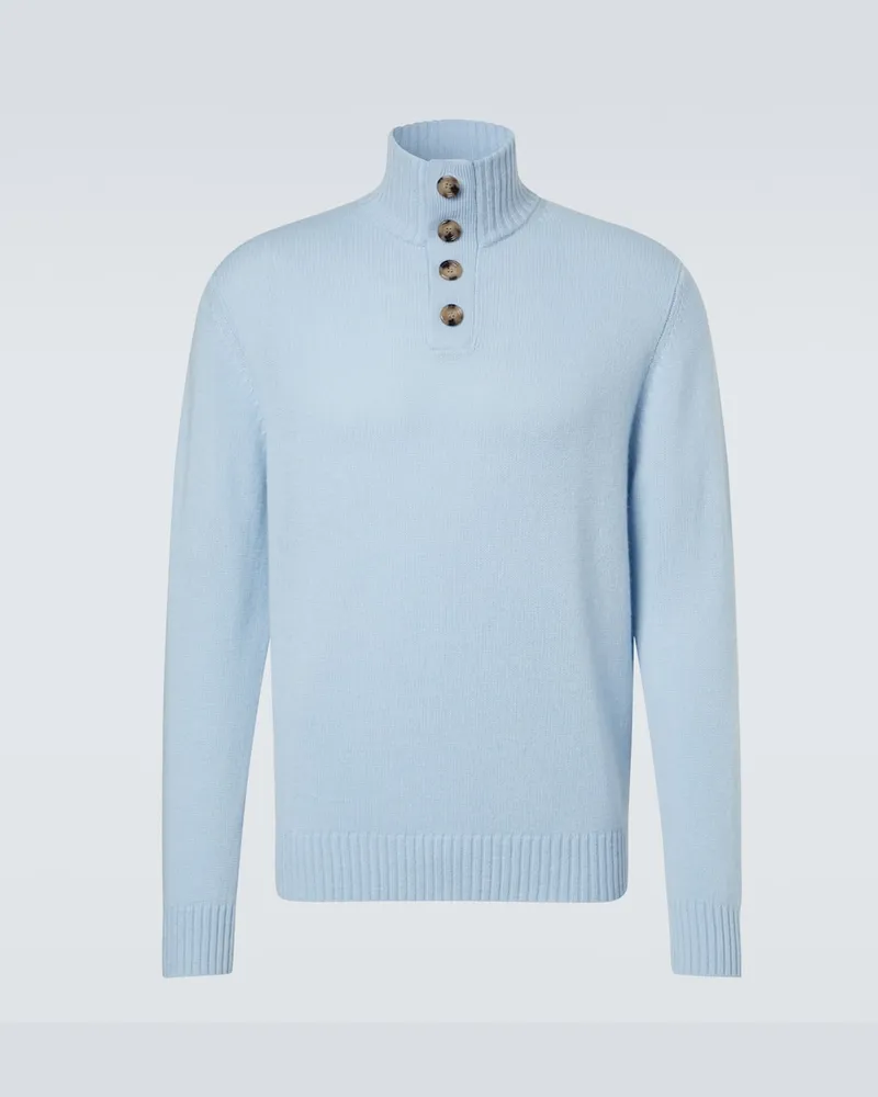 ALLUDE Pullover aus Wolle und Kaschmir Blau