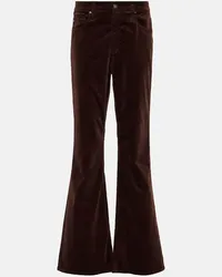 Adriano Goldschmied Bootcut Jeans Farrah aus Cord Braun