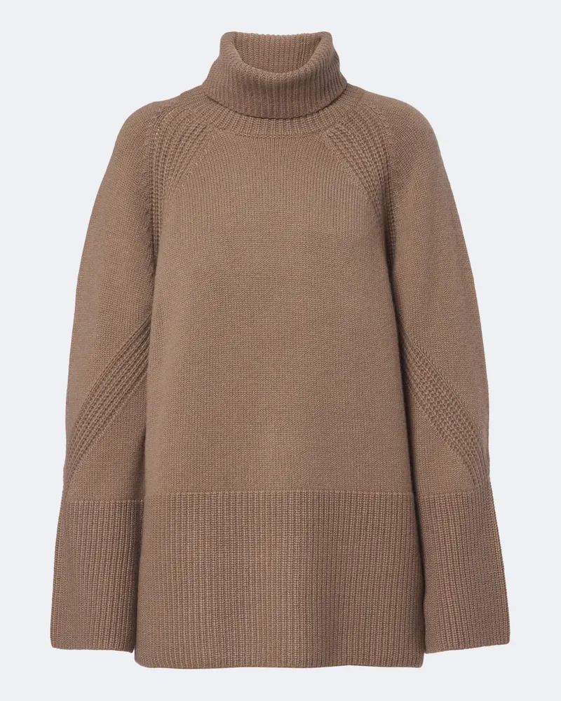 Joseph Oversize Pullover Loftus aus Kaschmir Braun