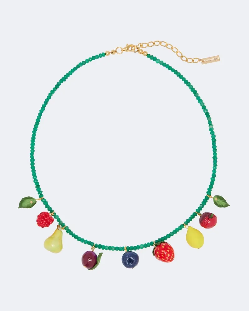 Jennifer Behr Verzierte Charm-Halskette Fruita Multicolor