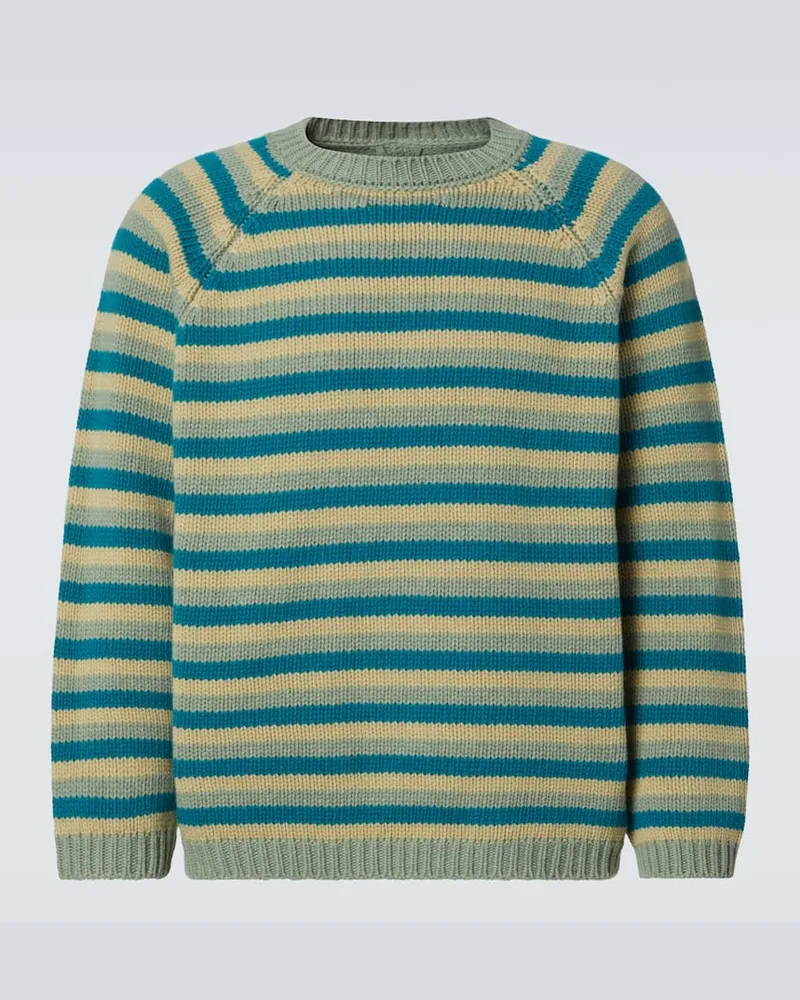 BODE Pullover Mossy Glen aus Wolle Grün
