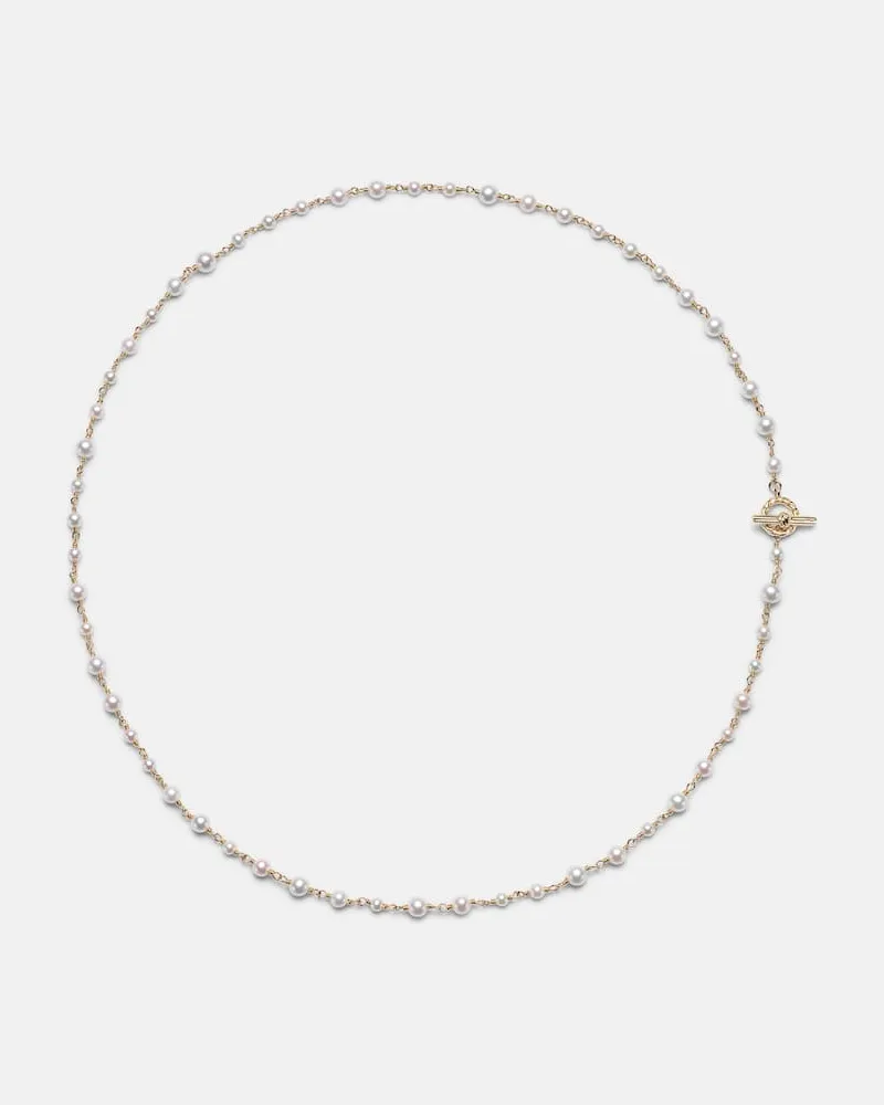 David Yurman Halskette Pearl Classics aus 18kt Gelbgold mit Süßwasserperlen Gold