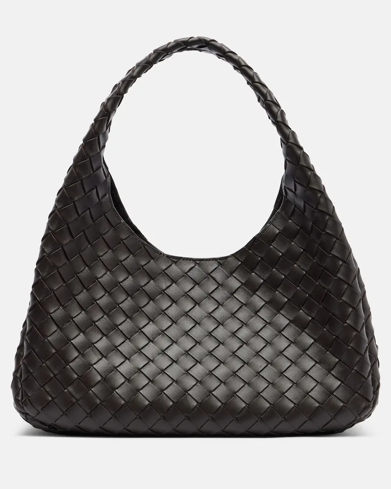 Bottega Veneta Tote Bag Campana aus Leder Braun
