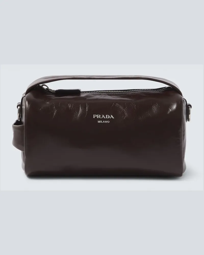 Prada Tote Bag aus Leder Braun