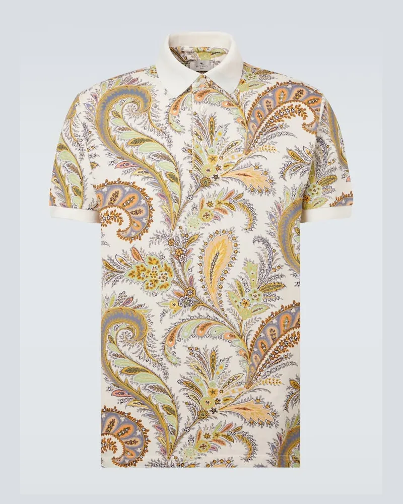 Etro Polohemd aus  Baumwoll-Piqué Multicolor