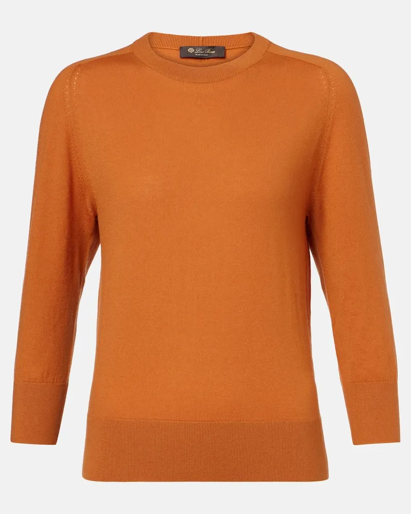Loro Piana Pullover Piuma aus Kaschmir Orange