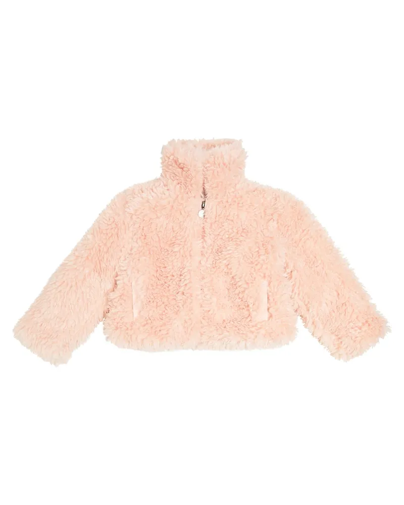 Stella McCartney Kids Jacke aus Faux Fur Pink