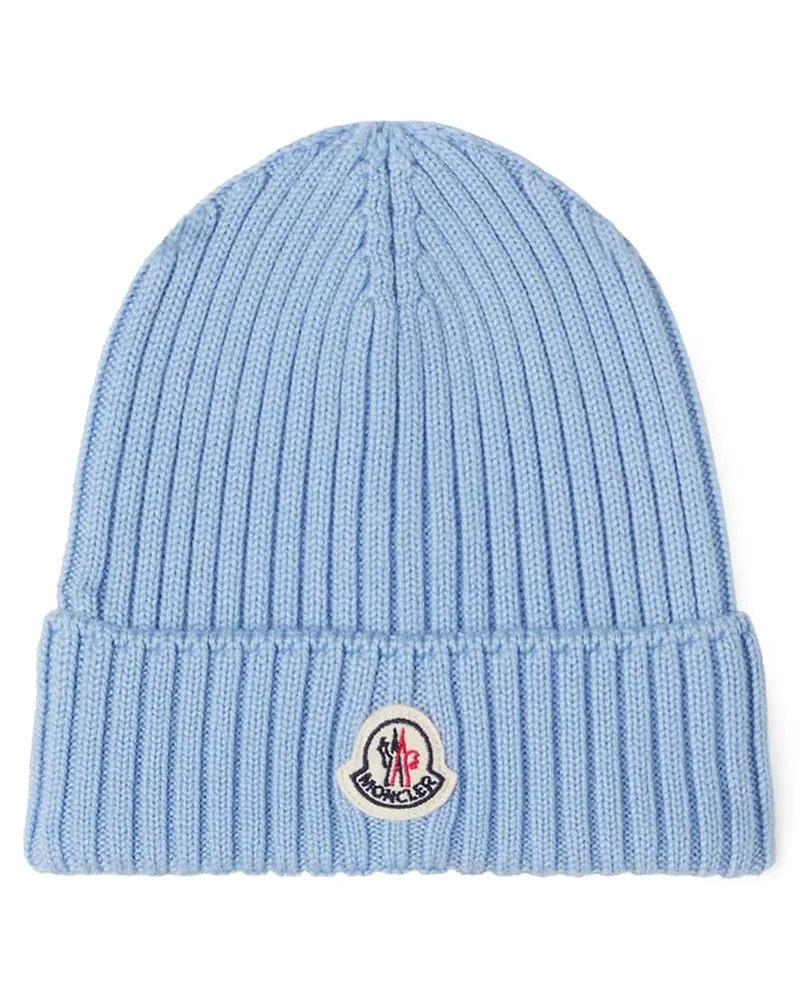 Moncler Mütze aus Schurwolle Blau